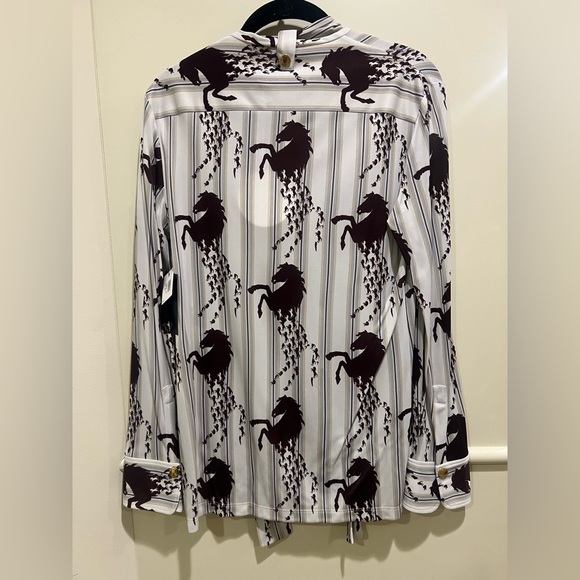 Chloe Blouse Horse Print - Picture 3 of 4